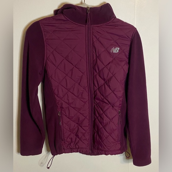 New Balance Jackets & Blazers - New Balance Quilted Jacket Women's Activewear  Full Zip Hooded Size Small S
